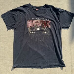 Harley-Davidson Black 'Run with the Pack' Tee